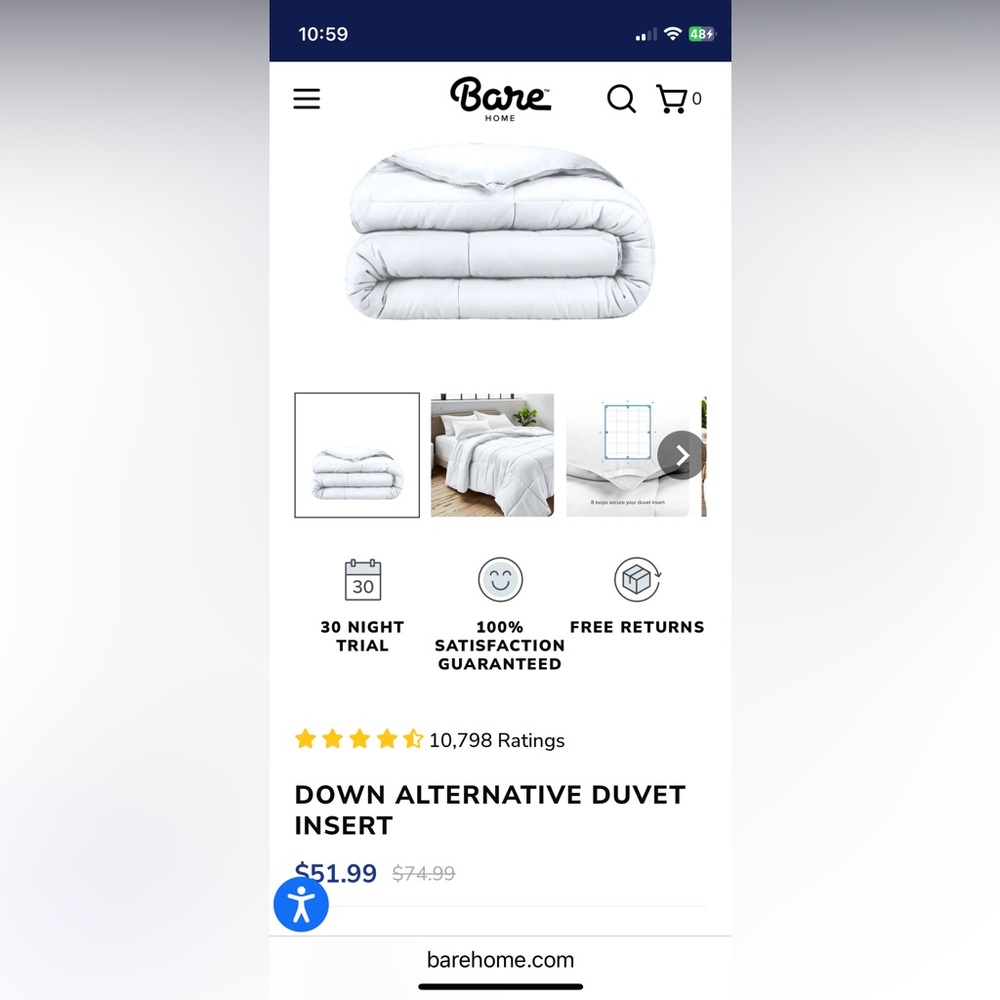 Twin XL duvet cover and down alternative comforter. New in bags